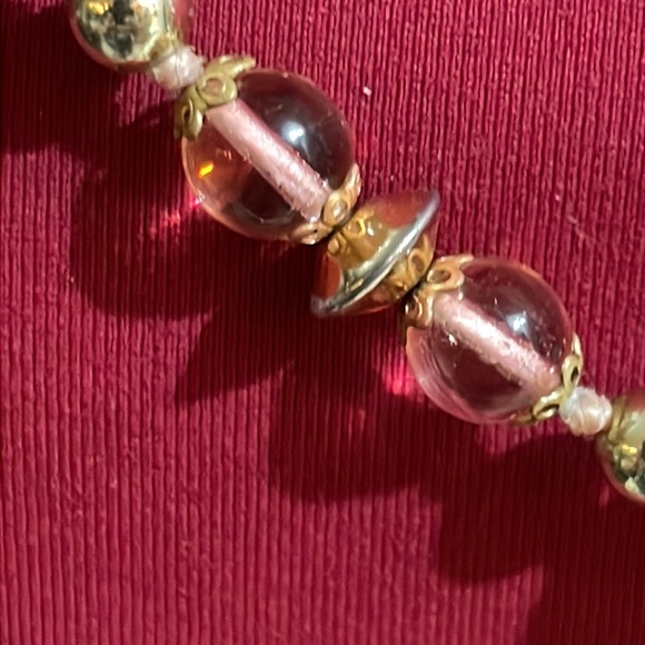 Vintage Glass Beaded necklace. Some wear on some of the spacer beads. - Picture 5 of 6